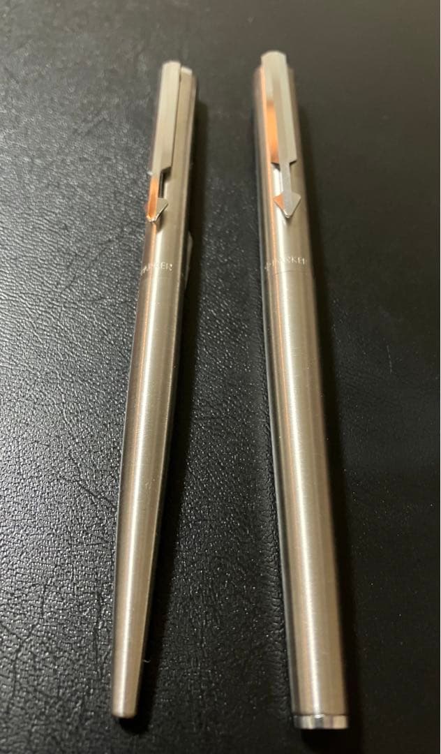 Parker Vintage Silver Fountain Pen & Ballpoint Pen Set, Used, Rare | Suadpens