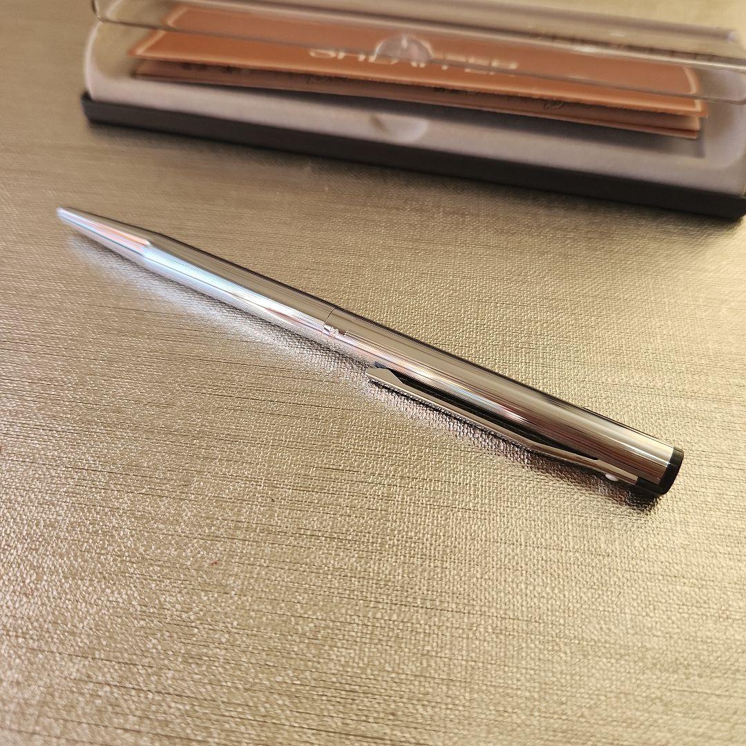 Sheaffer Vintage Silver Ballpoint Pen Blue Ink Used/Excellent Condition | Suadpens