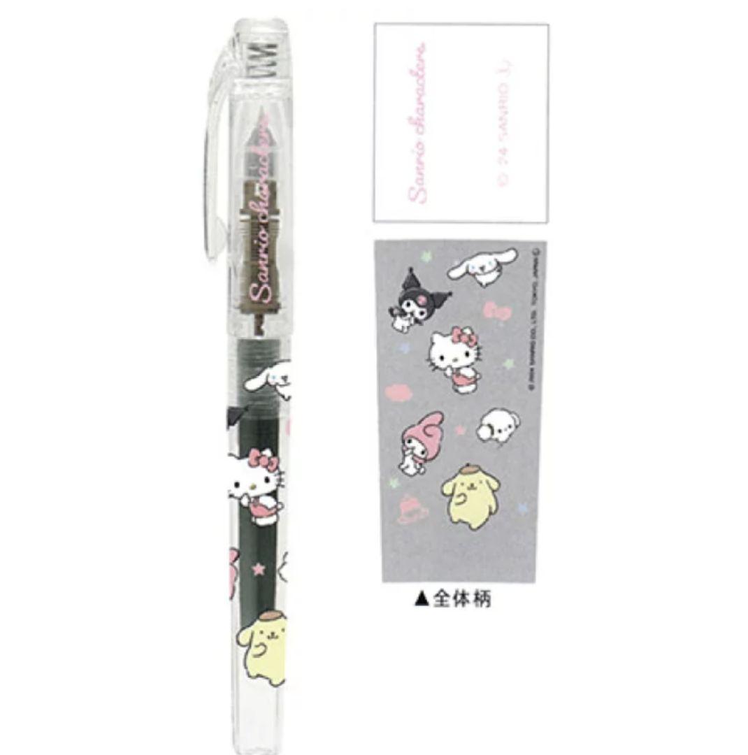 Sanrio Characters Fountain Pen + 2 Adult Notebook Set, Cute Retro Design, New | Suadpens