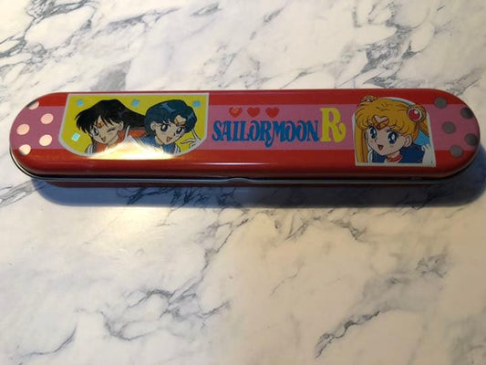 Sailor Moon Mini Pen Case Pencil Eraser Ruler Set Retro Used | Suadpens