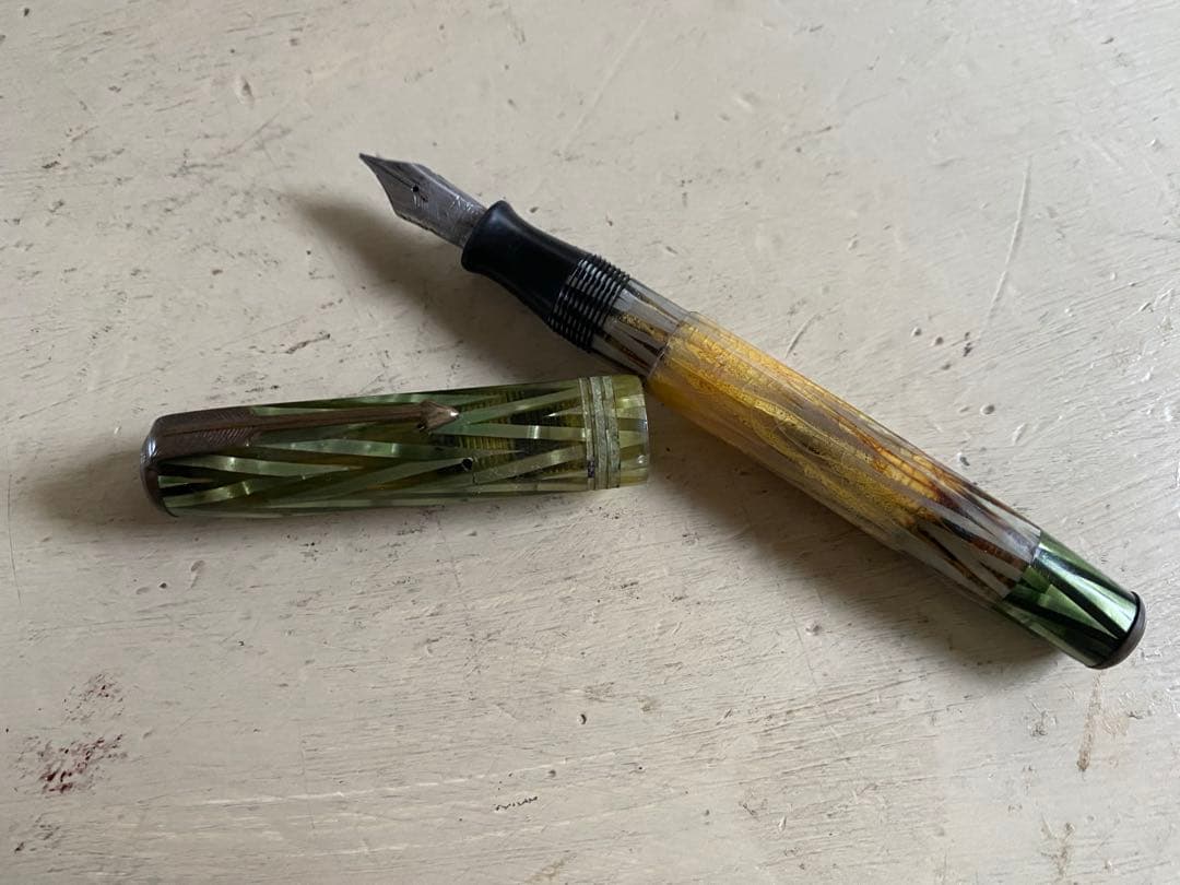 Showa Retro Fountain Pen Screw Cap Writing Instrument Old Stationery 4.7in Pre-owned | Suadpens