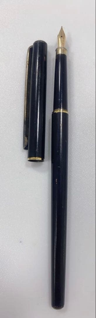 Sailor 14k Gold Engraved Fountain Pen PLATINUM Retro Used Thin Line | Suadpens