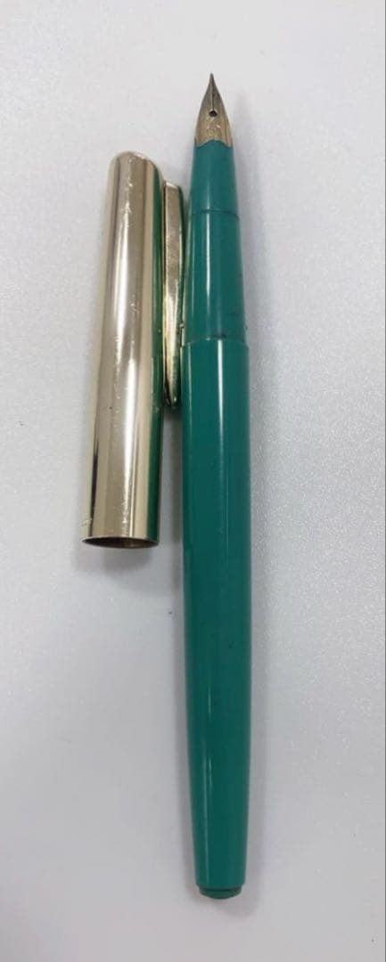 Sailor 14k Gold Engraved Fountain Pen PLATINUM Retro Used Thin Line | Suadpens