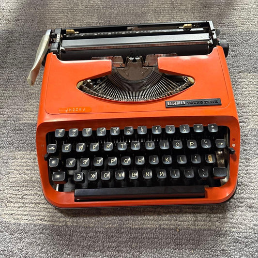 Brother YOUNG PLAT Orange Vintage Used, Works Well, Unique Design | Suadpens