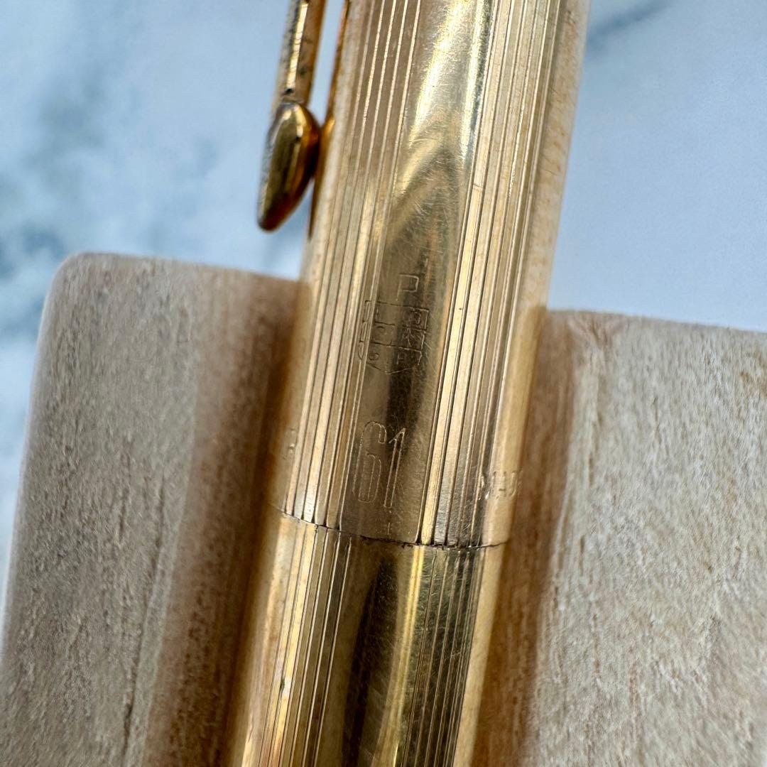 Parker 61 Mechanical Pencil Twist Vintage Black Gold  Established Used | Suadpens