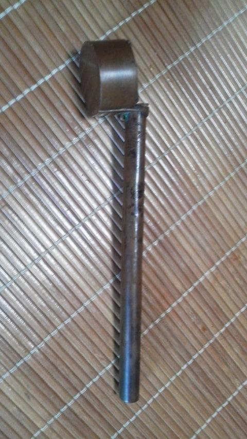 Retro Copper Arrow Stand Ink Pot with Retractable Cap, 8.27 inches, Used | Suadpens