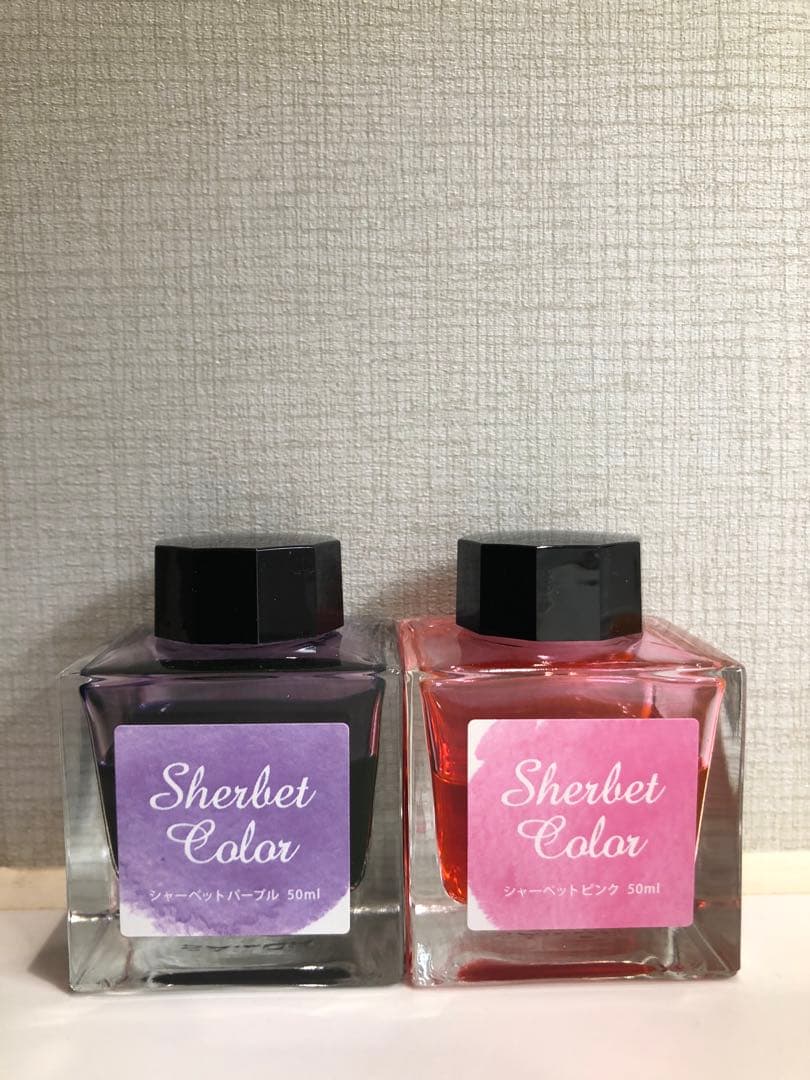 Sailor Sherbet Purple/Pink Fountain Pen Ink 50ml Used Dye Ink | Suadpens