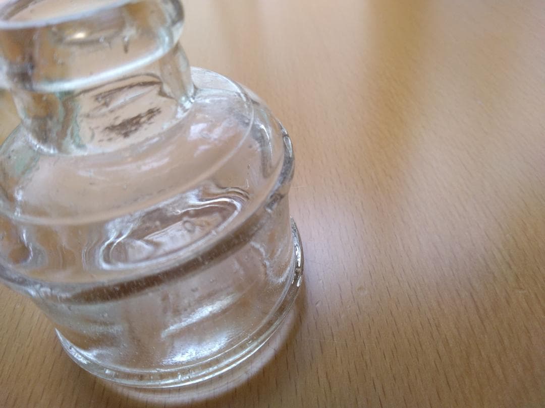 Showa Retro Ink Bottles Set of 3 Japanese Glass Antiqued Interior Decor Used | Suadpens