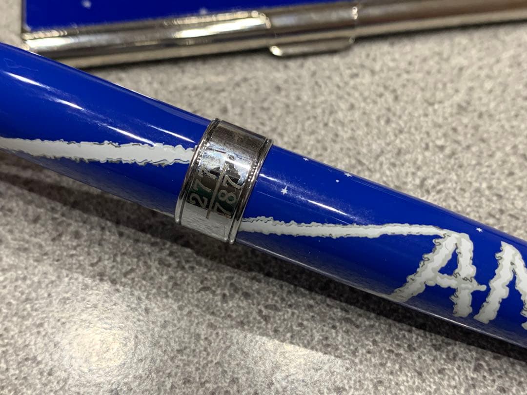 ACME Blue Fountain Pen & Business Card Case ANA Limited 787 pcs Used | Suadpens