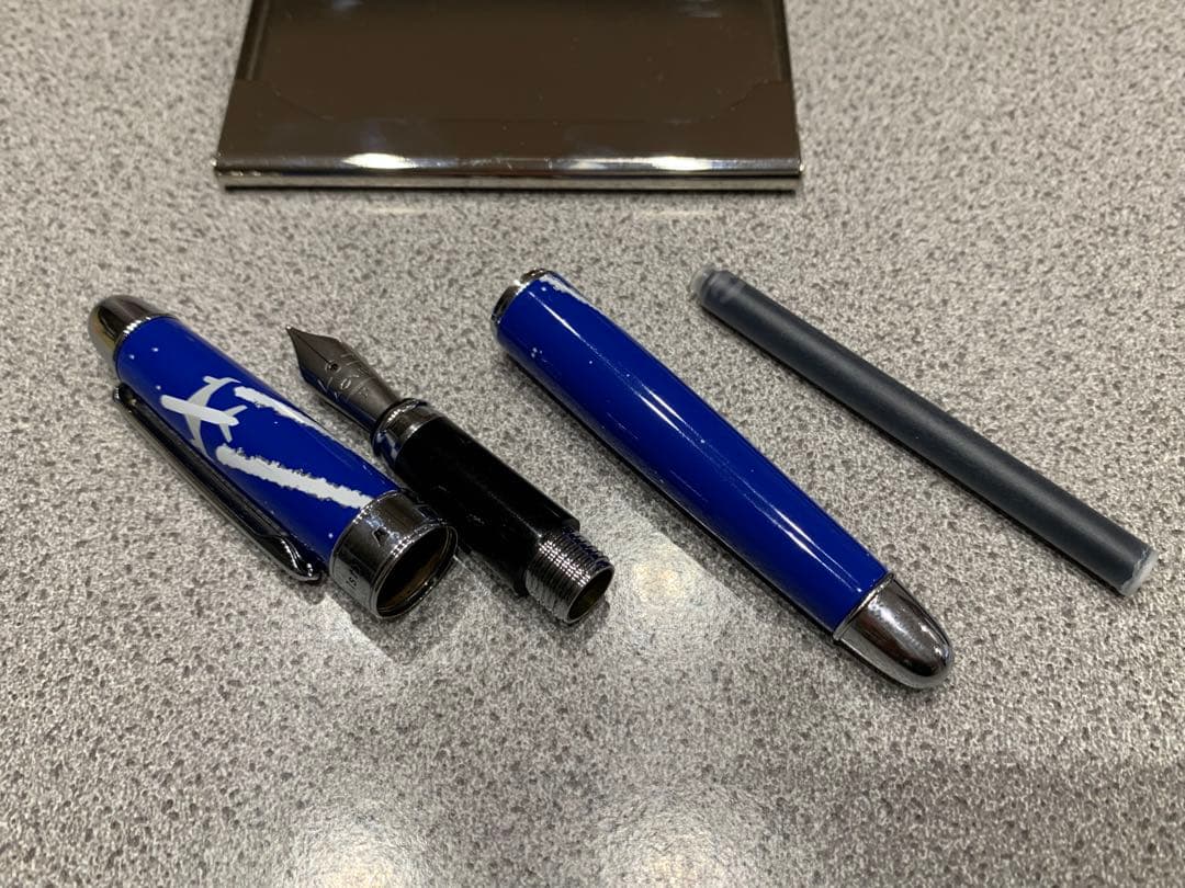 ACME Blue Fountain Pen & Business Card Case ANA Limited 787 pcs Used | Suadpens