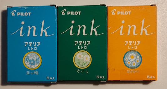 Adelia Retro Cartridge Ink 3 Types Pilot New Ink for Vintage Pens | Suadpens