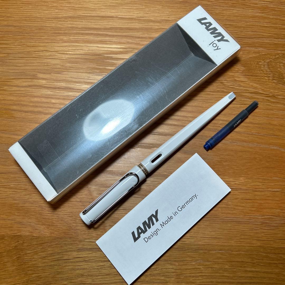 LAMY Joy Calligraphy Fountain Pen White Limited NOS Black 1.5 Nib | Suadpens