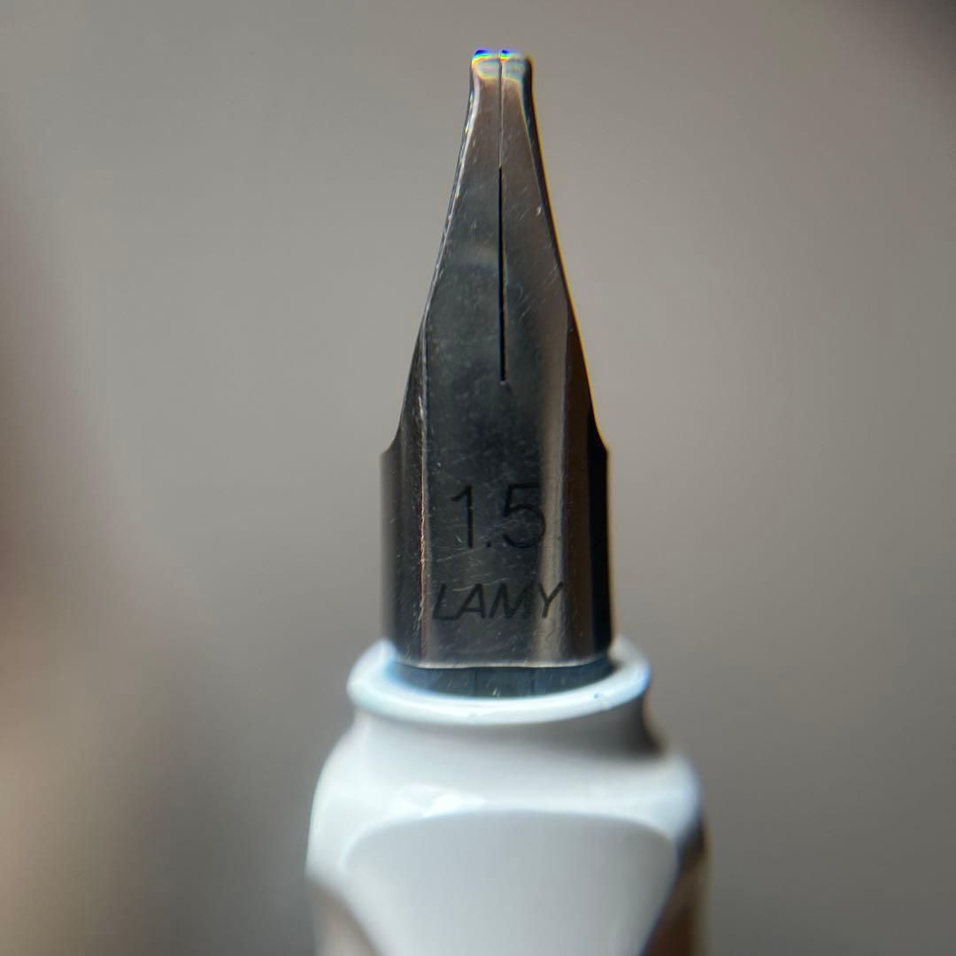 LAMY Joy Calligraphy Fountain Pen White Limited NOS Black 1.5 Nib | Suadpens