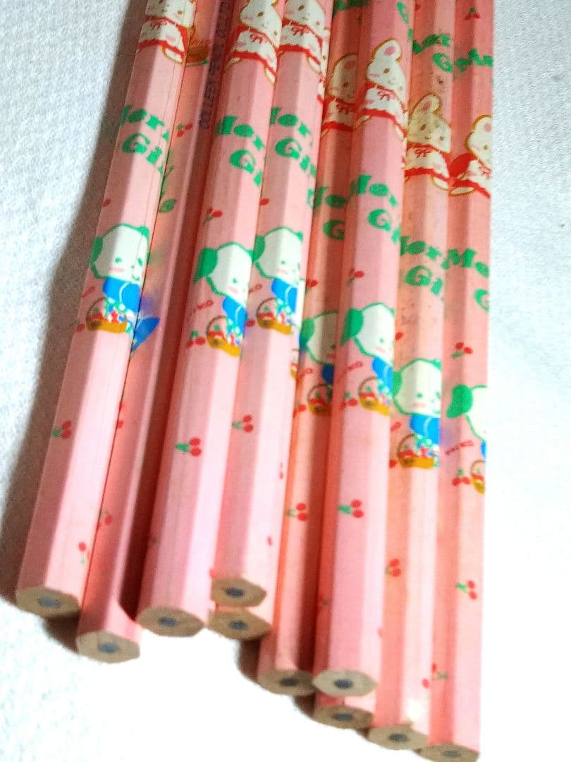 Showa Retro Colleen HB Pencil Set of 2, Merry Girls, Used, Vintage | Suadpens