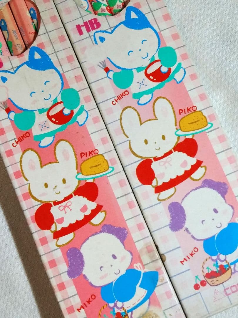Showa Retro Colleen HB Pencil Set of 2, Merry Girls, Used, Vintage | Suadpens