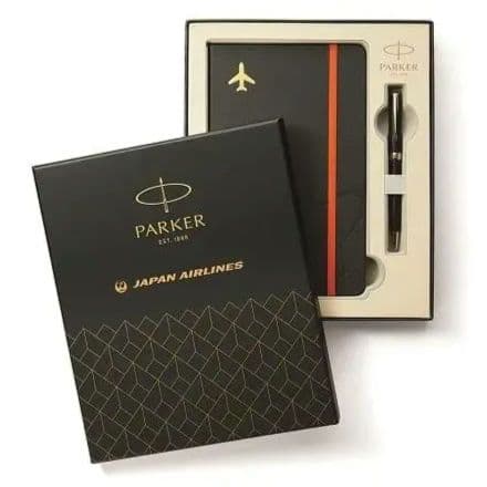 JAL限定 Parker Matte Black CT Ballpoint Pen Set Used or | Suadpens