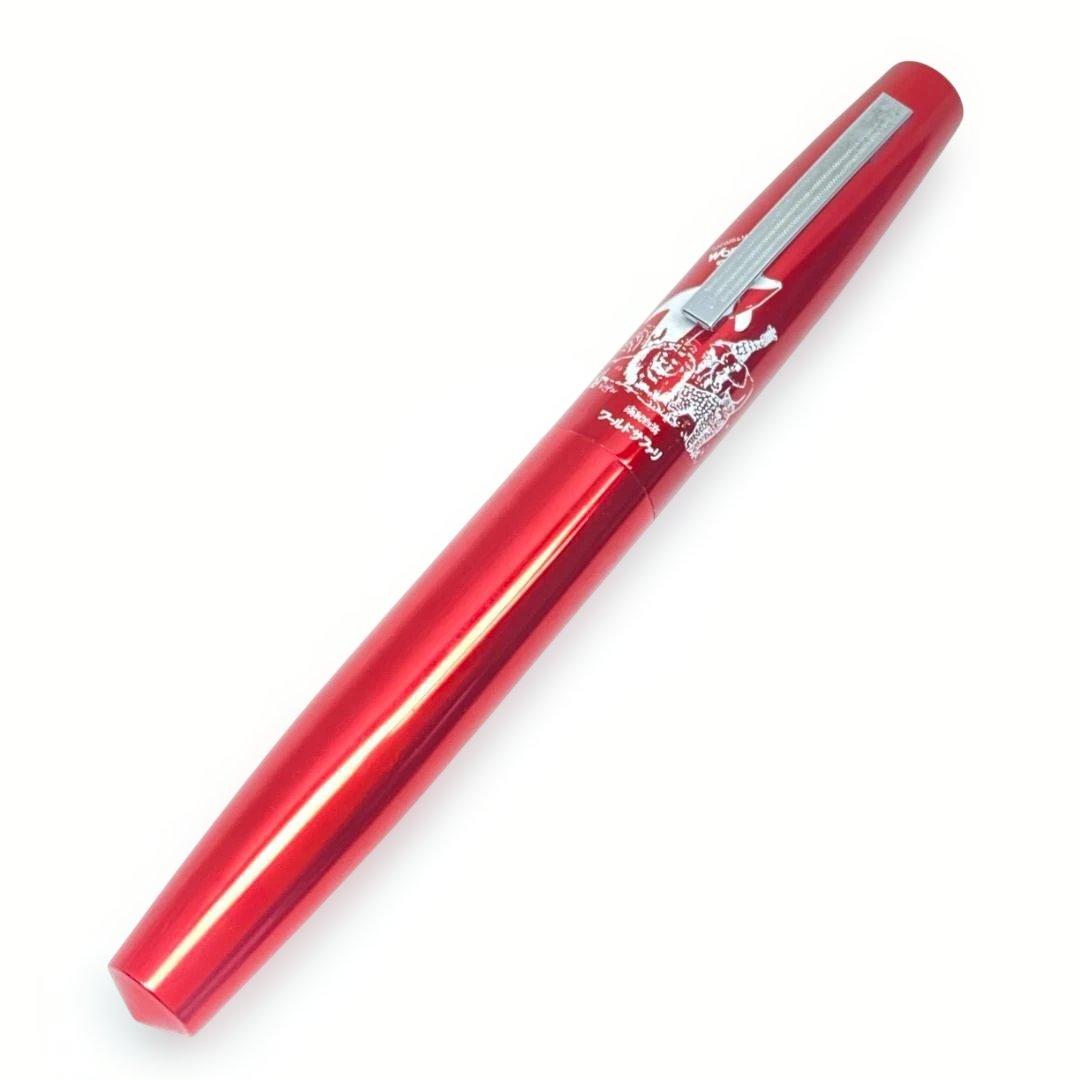 Nanki Shirahama World Safari Logo Red Retro Thick Ballpoint Pen 23cm Used | Suadpens