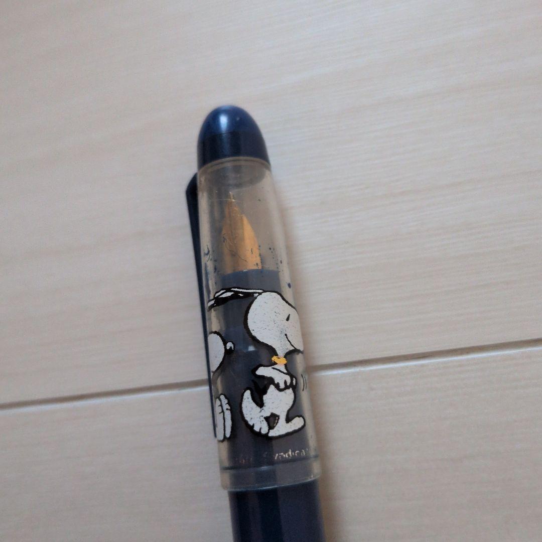 Peanuts Snoopy Fountain Pen Blue-Black Ink Retro Vintage Used Stationery | Suadpens