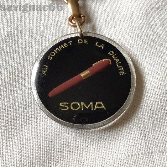 Bourbon France Vintage Keychain & Soma Fountain Pen 60s/70s Used | Suadpens