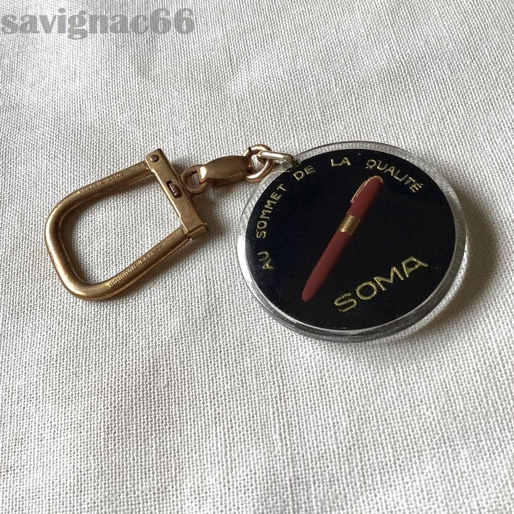 Bourbon France Vintage Keychain & Soma Fountain Pen 60s/70s Used | Suadpens