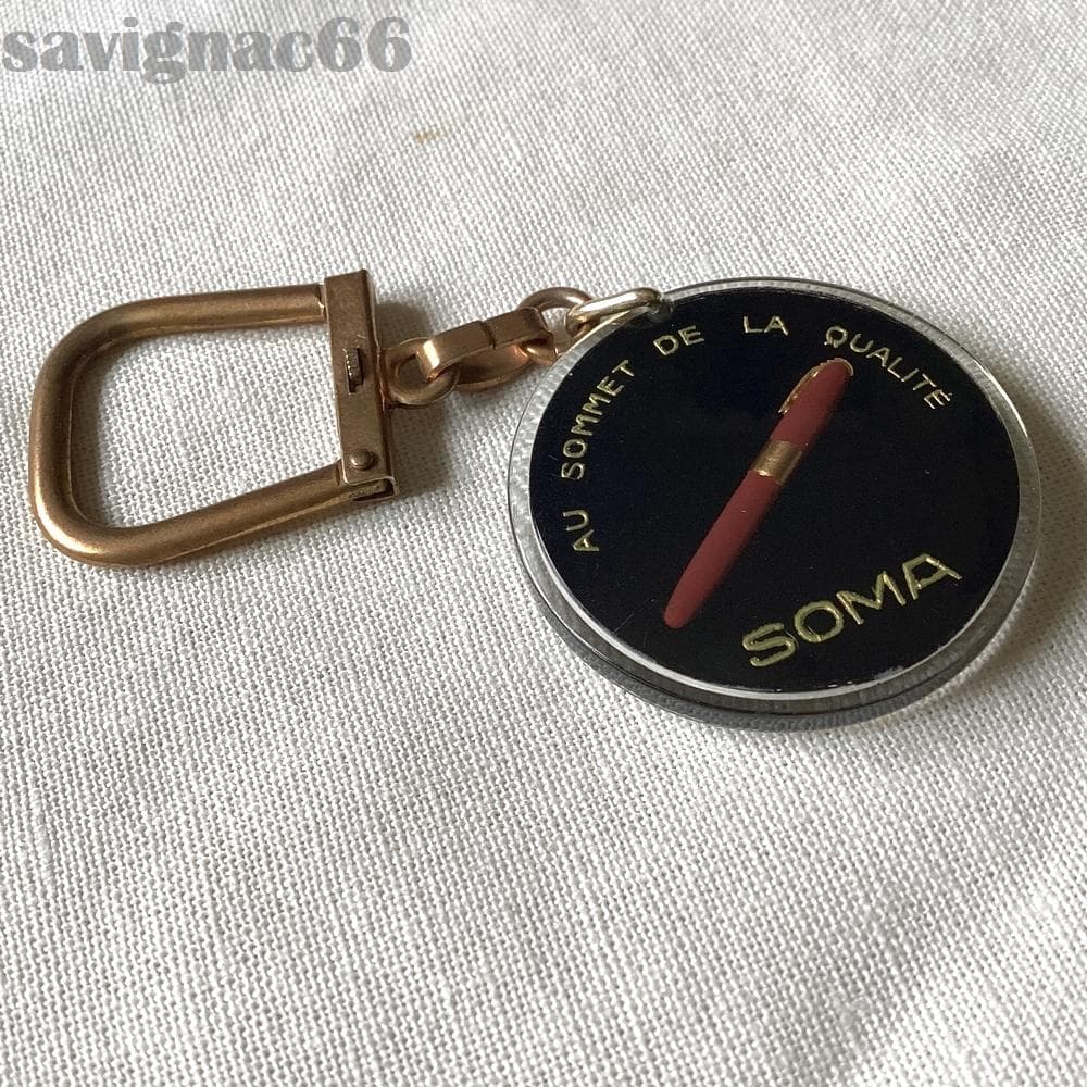 Bourbon France Vintage Keychain & Soma Fountain Pen 60s/70s Used | Suadpens