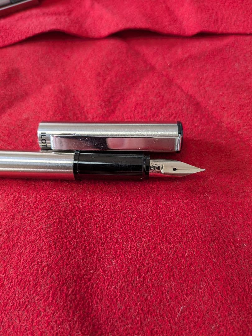 Pilot Silver Ballpoint Pen Set of 3, Retro Showa Style Used | Suadpens