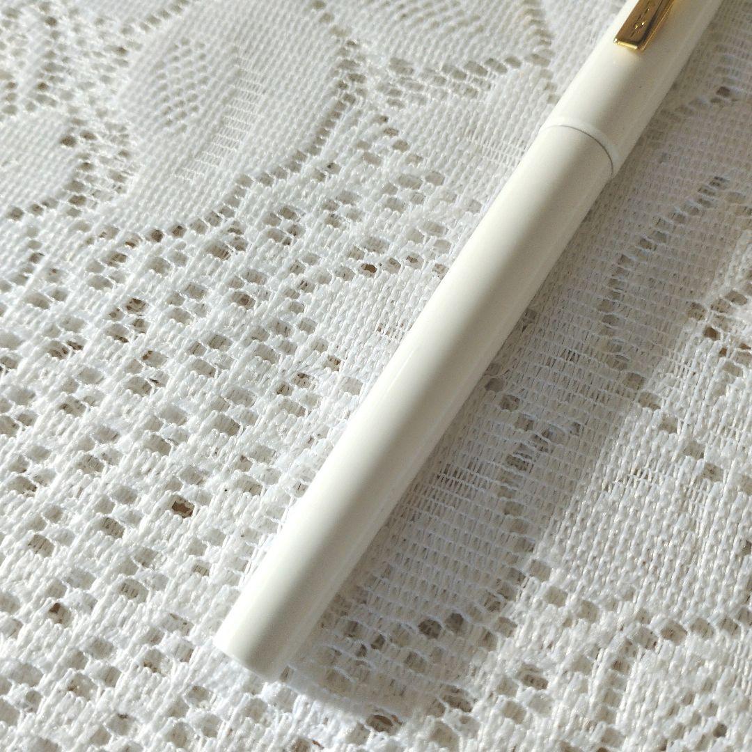 Pilot Retro White Fountain Pen F Nib Used 1990 Collectible | Suadpens