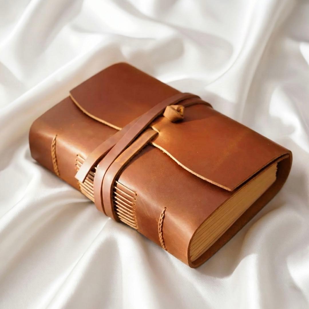 Vintage Leather Sketchbook 400 Pages Thick Diary Handcrafted 4cm Brown | Suadpens