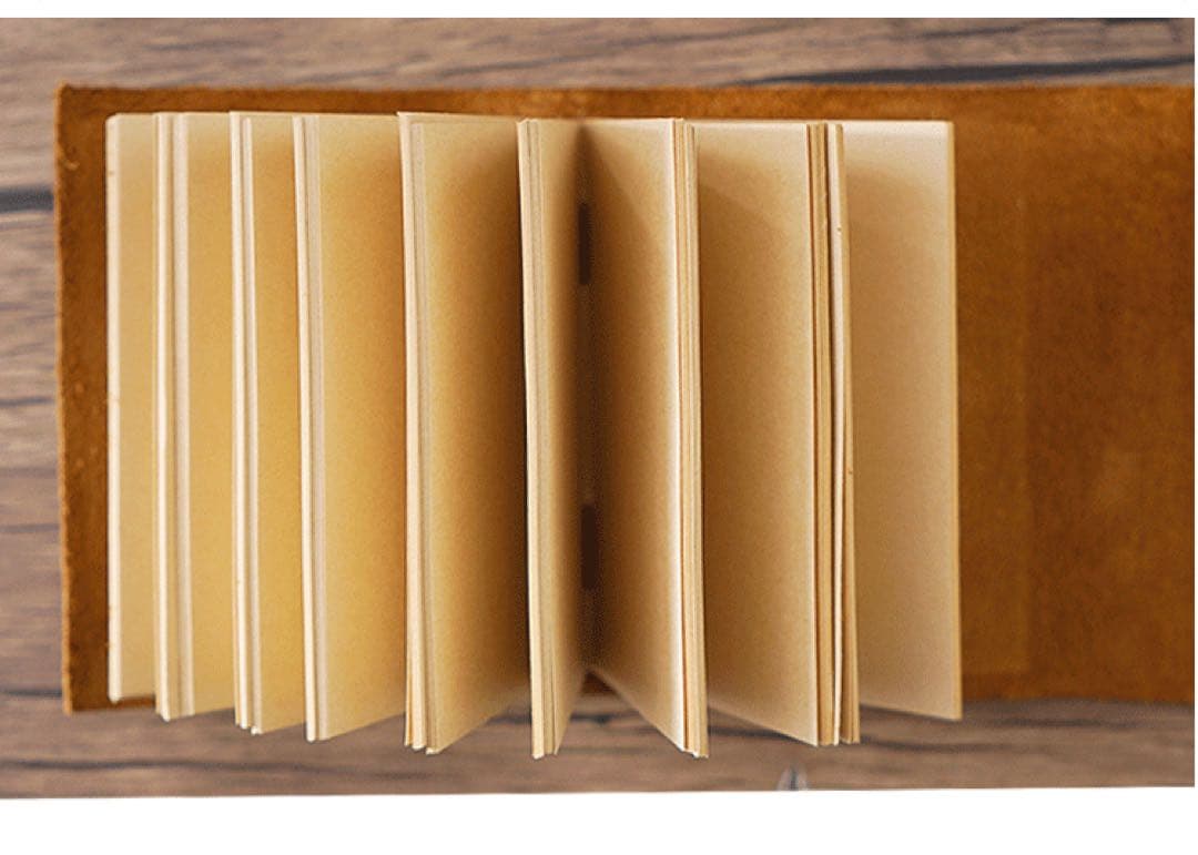 Vintage Leather Sketchbook 400 Pages Thick Diary Handcrafted 4cm Brown | Suadpens