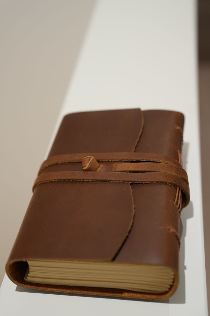 Vintage Leather Sketchbook 400 Pages Thick Diary Handcrafted 4cm Brown | Suadpens