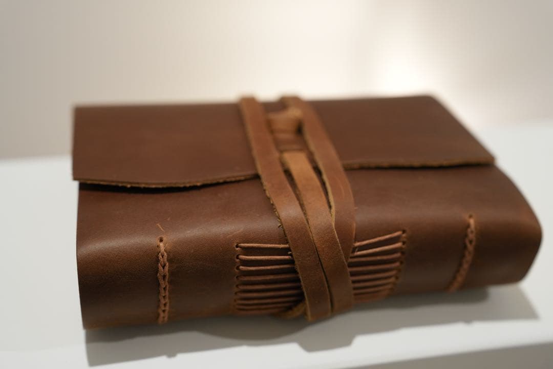 Vintage Leather Sketchbook 400 Pages Thick Diary Handcrafted 4cm Brown | Suadpens