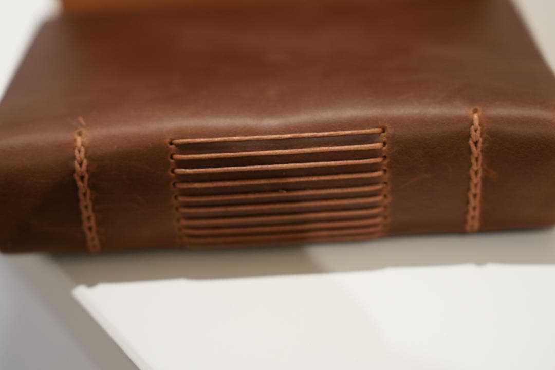 Vintage Leather Sketchbook 400 Pages Thick Diary Handcrafted 4cm Brown | Suadpens