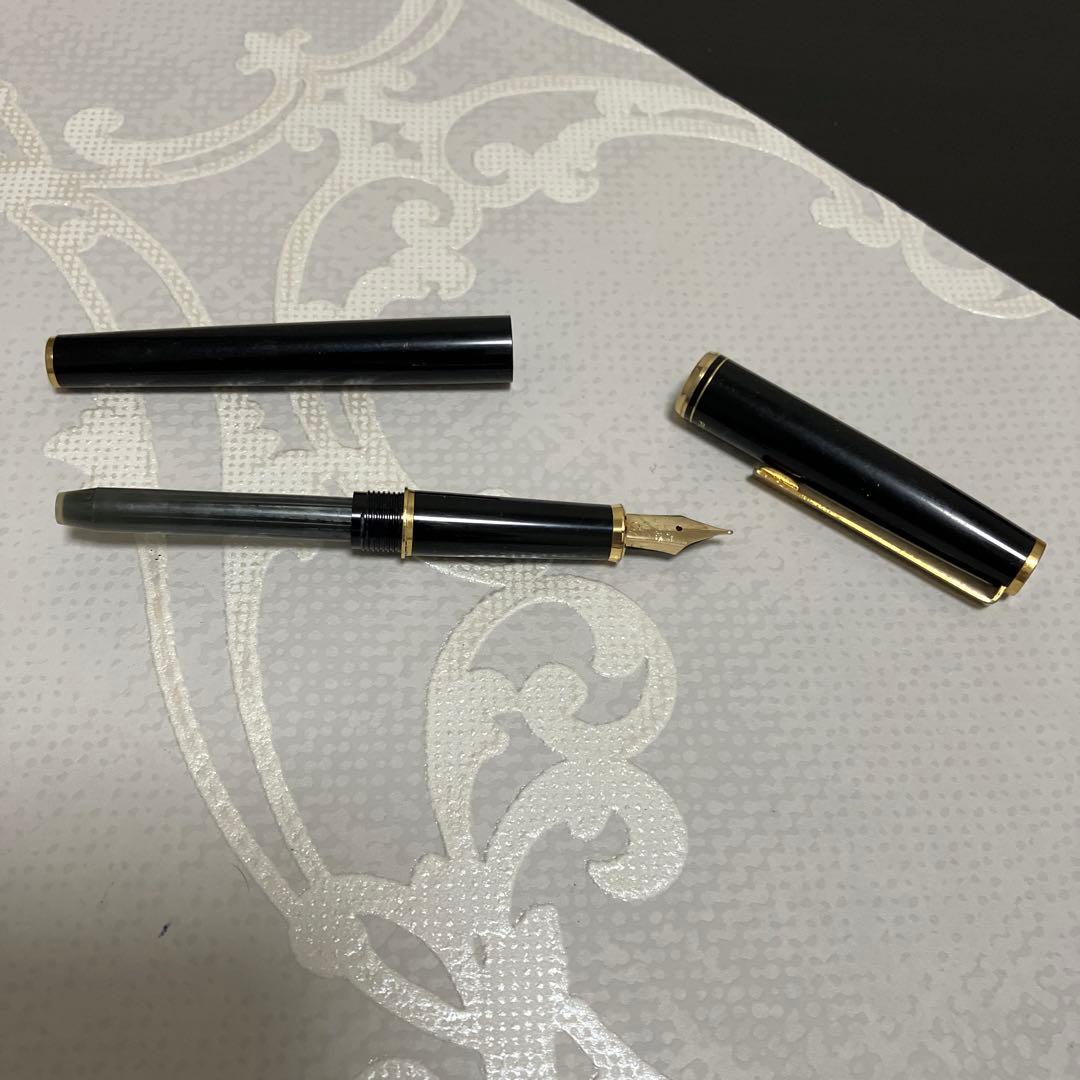Pilot CUSTOM Fountain Pen 14K Gold M Medium Used Slim Gold Accent | Suadpens