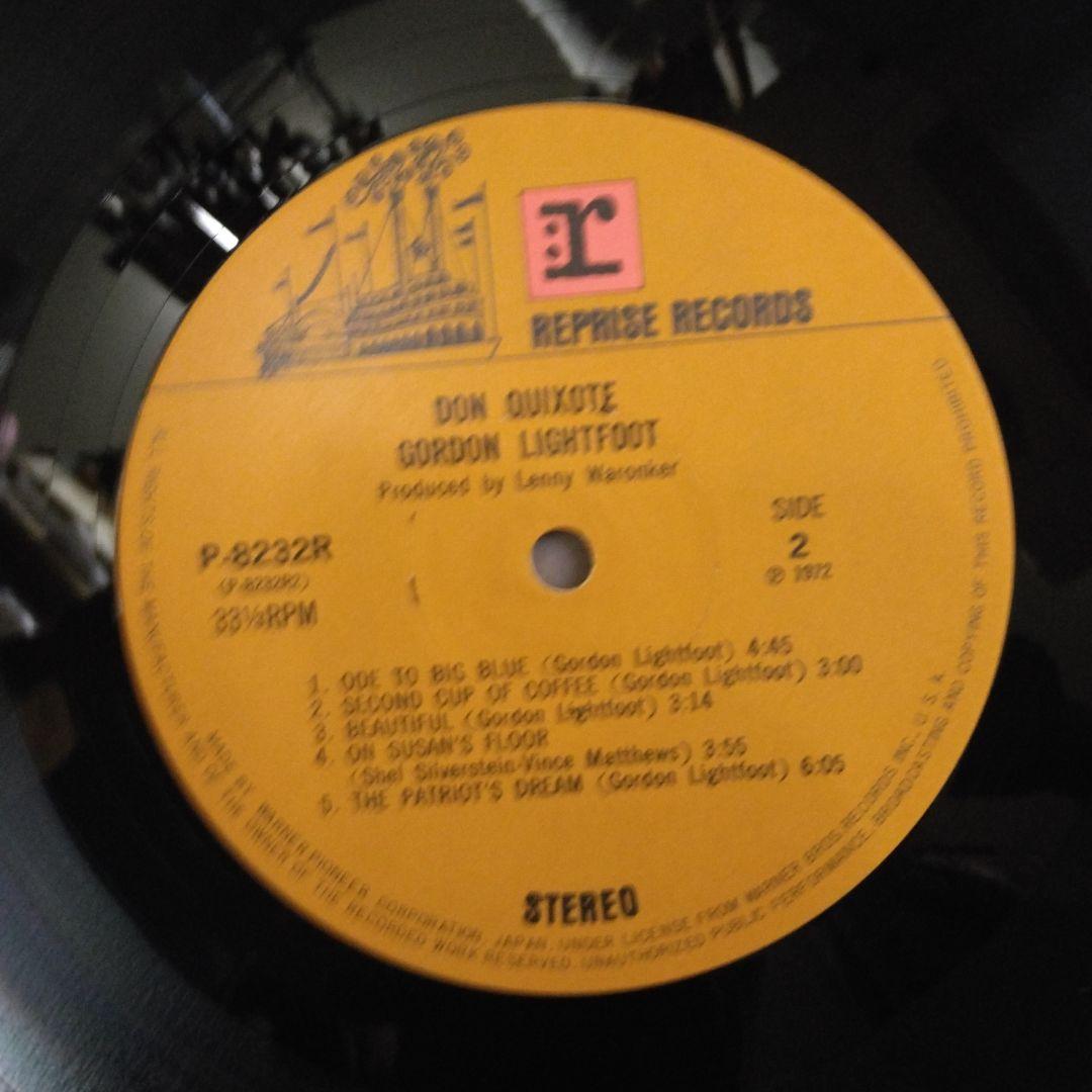 [LP with '72 band] Gordon Lightfoot Don Quijote P-8232R | Japansoundstore