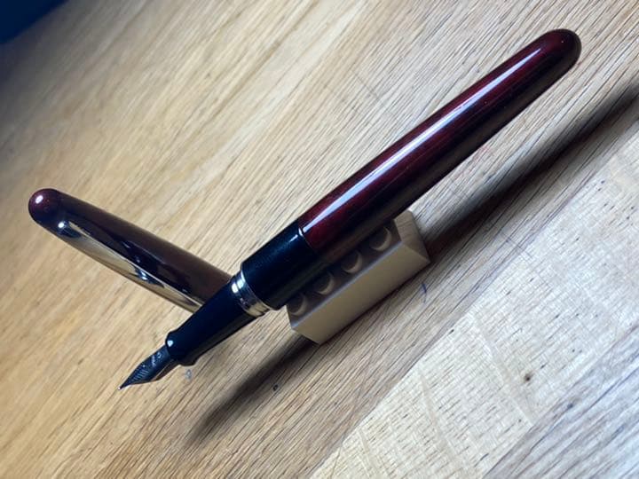 Cocoon Limited Edition Red Marble Fountain Pen Used, No Box, Rare Discontinued | Suadpens