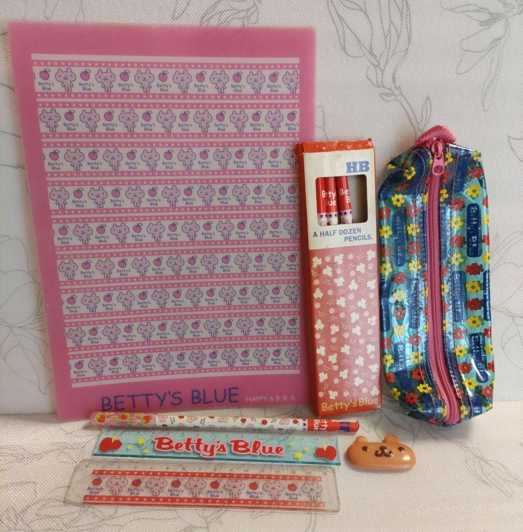 Betty's Blue Stationery Amy Pencil Set 5 pcs Used Retro Heisei Era | Suadpens