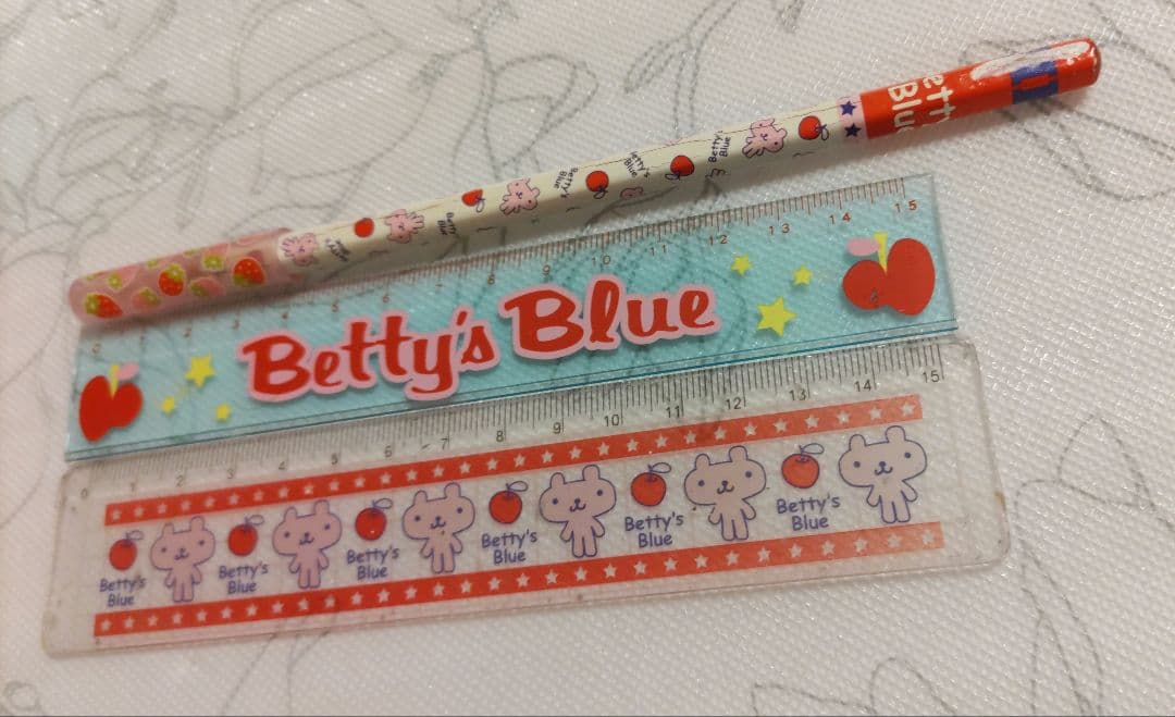 Betty's Blue Stationery Amy Pencil Set 5 pcs Used Retro Heisei Era | Suadpens