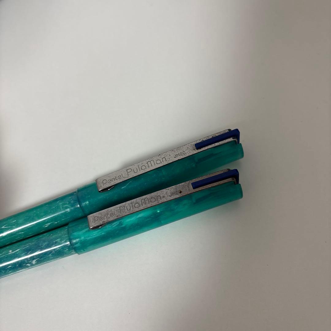 Pentel Plastic Retro Blue Set of 2 Can be sold separately Used Discontinued | Suadpens