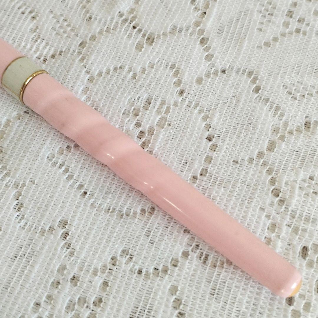 Courrèges Fountain Pen Pink Retro Showa Used Thin Stains | Suadpens