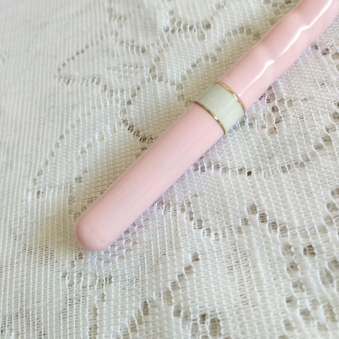 Courrèges Fountain Pen Pink Retro Showa Used Thin Stains | Suadpens