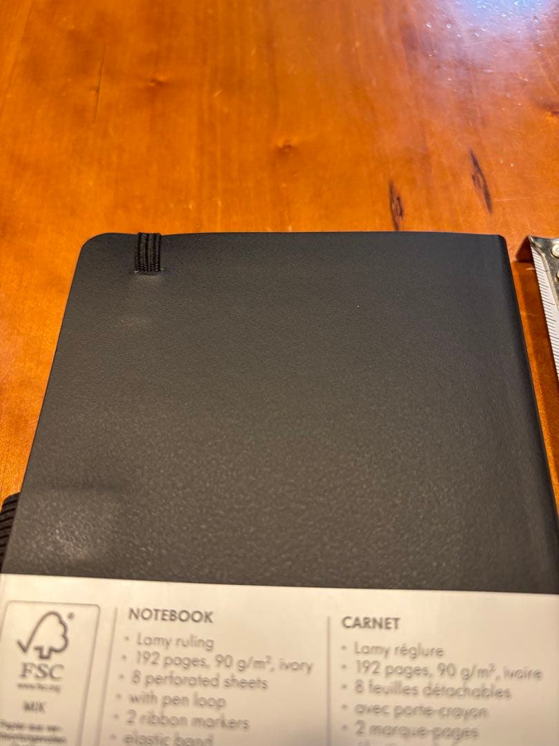 LAMY A5 Notebook Paper Soft Cover Black "Auf geht's" Logo Used | Suadpens