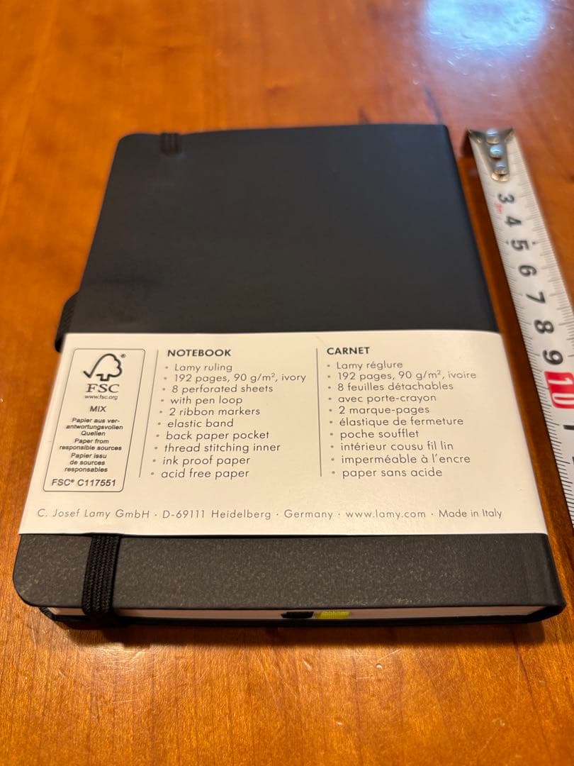 LAMY A5 Notebook Paper Soft Cover Black "Auf geht's" Logo Used | Suadpens