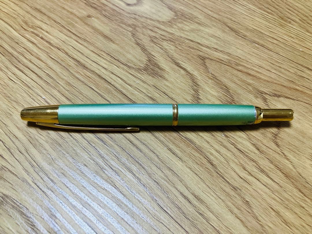 Capless Decimo Metallic Soft Green 2019 Limited Used Fountain Pen | Suadpens