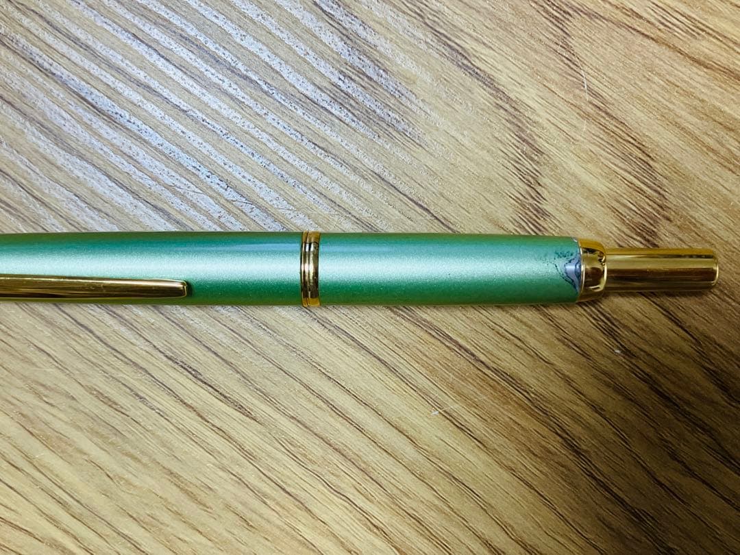 Capless Decimo Metallic Soft Green 2019 Limited Used Fountain Pen | Suadpens
