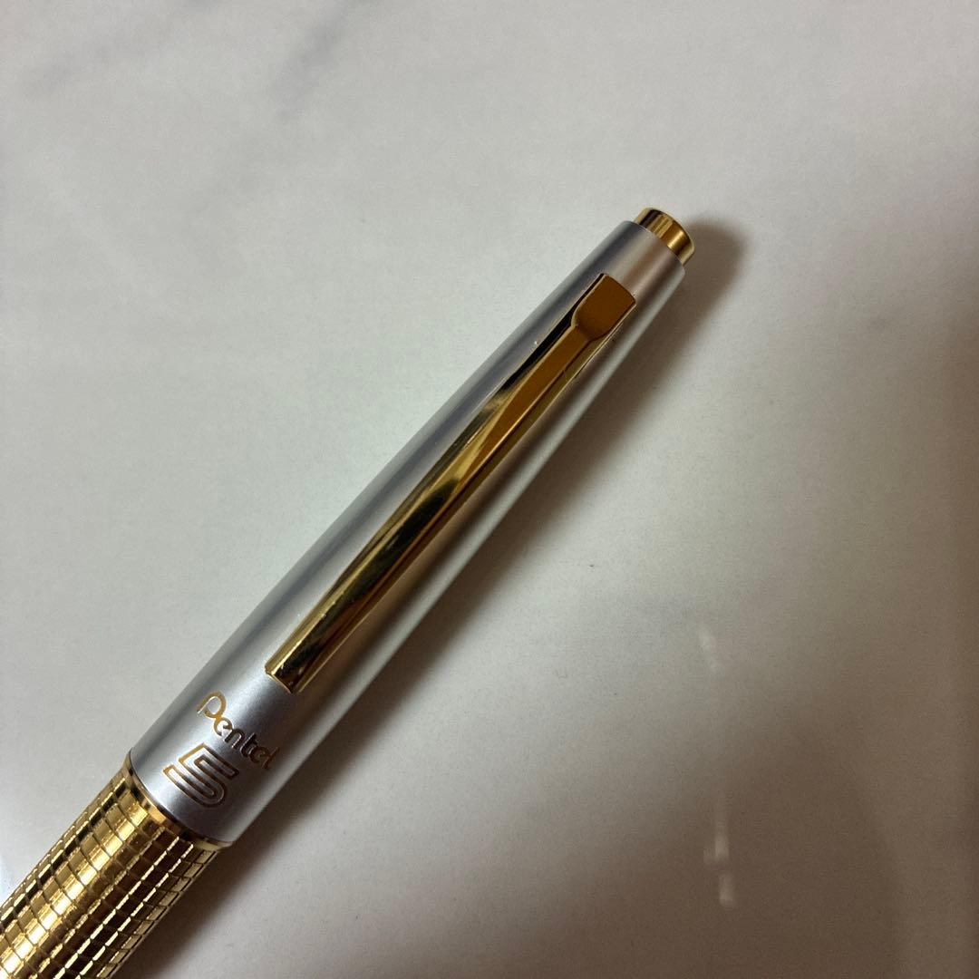 Kelly Silver Gold Pentel 0.5 Limited Color Pen Used Collectible | Suadpens