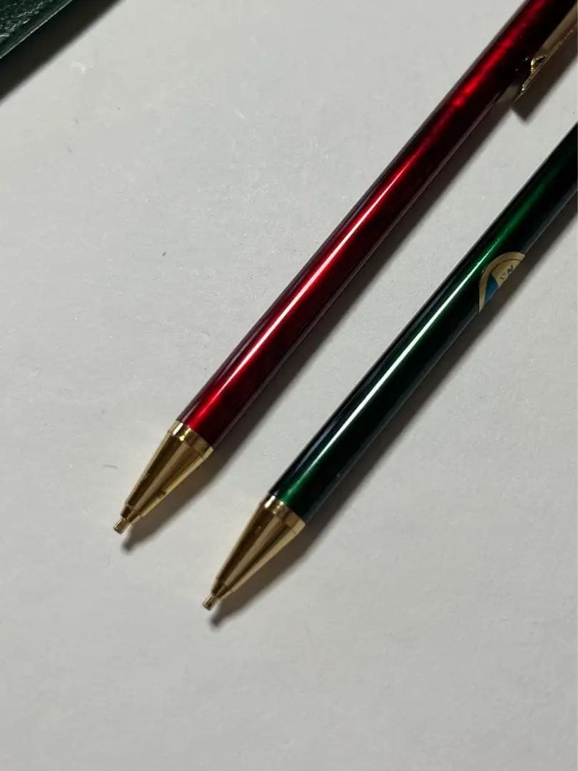 Zebra Retro Mini Mechanical Pencil 2P Red & Green 4in (10cm) Used | Suadpens