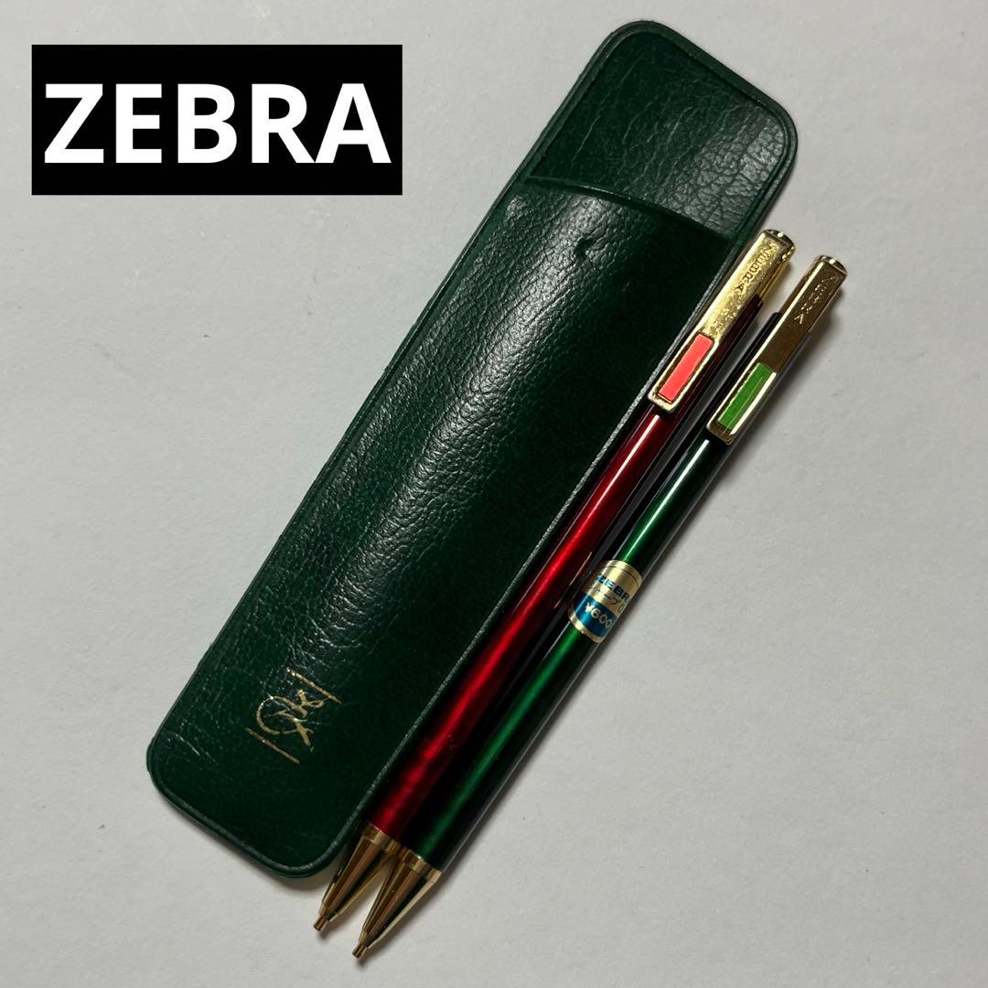 Zebra Retro Mini Mechanical Pencil 2P Red & Green 4in (10cm) Used | Suadpens