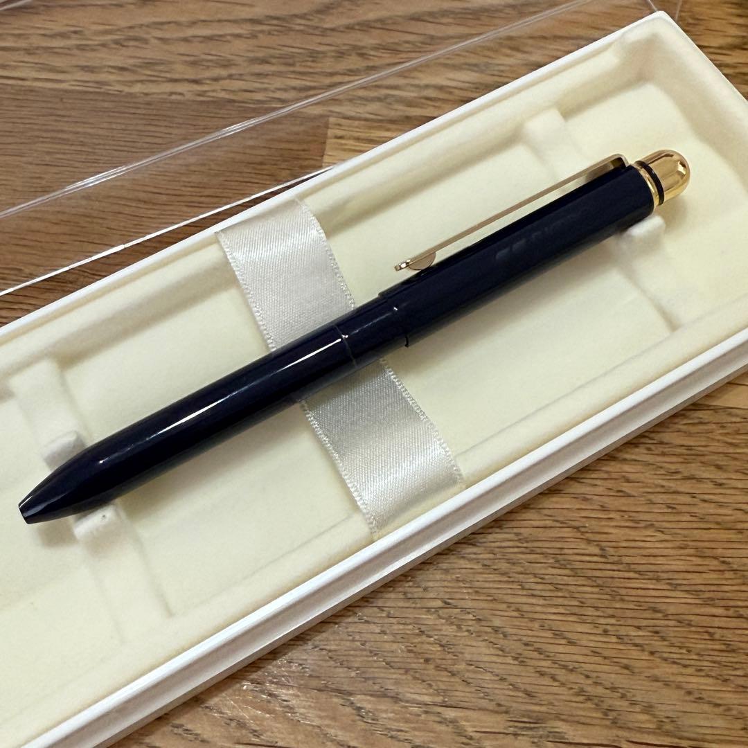 Showa Zebra Shabo B-30 Retro Pen Set, Navy/Gold, 117-135mm, New | Suadpens