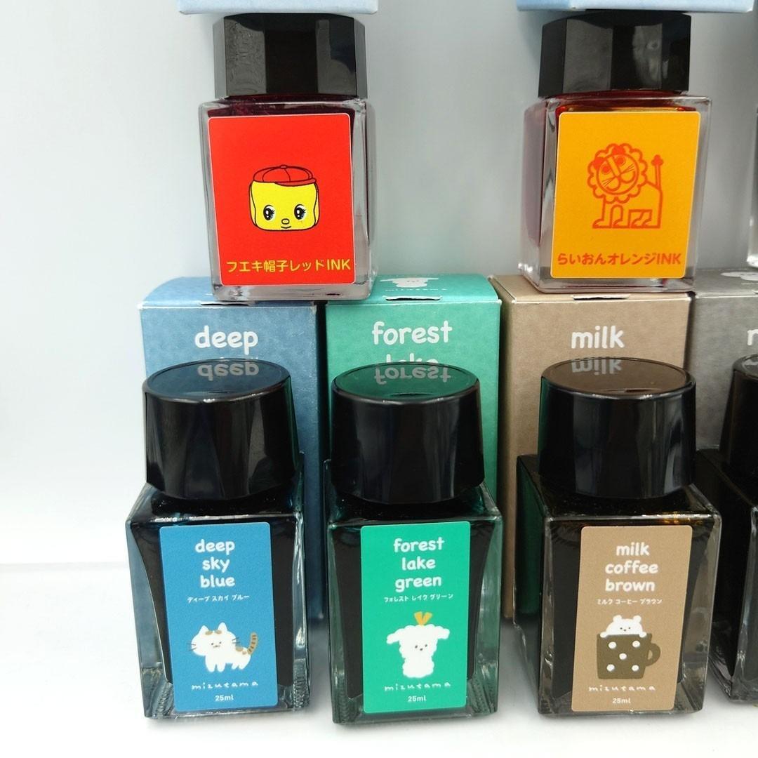 Sailor Ink Set 8 Colors + Mizutama Glass Pen Limited Edition Used | Suadpens