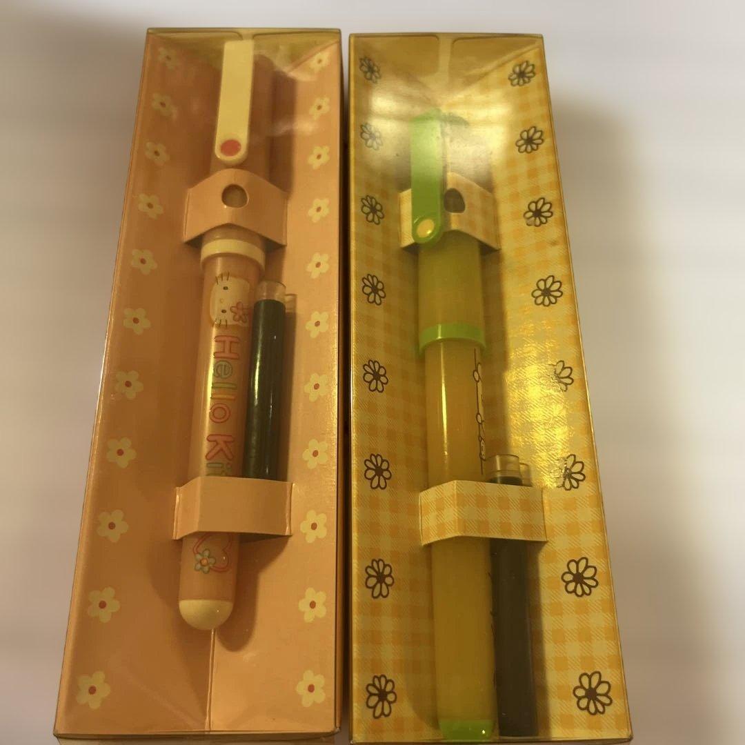 Sanrio Hello Kitty Pompompurin Retro Fountain Pen Set of 2, Unused, 1998 | Suadpens